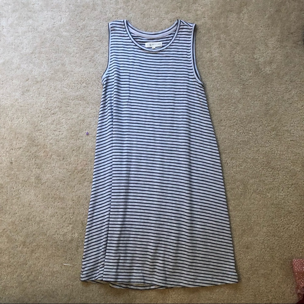 Stripped sleeveless dress